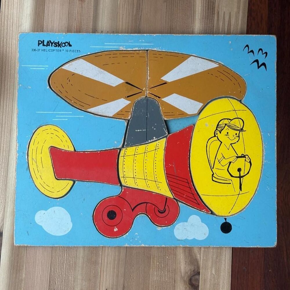 Playskool vintage Airplane puzzle (1960's)